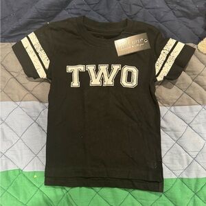 Little Bipsy “Two” Black and White Kids Tee